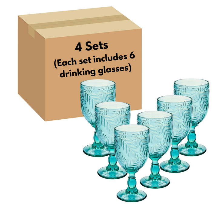 Vintage Drinking Glasses, Set of 6 Glass