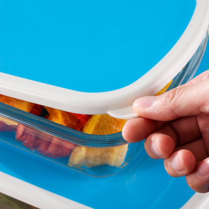 4-Piece Large Glass Food Storage Containers