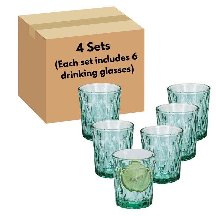 Vintage Drinking Glasses, Set of 6
