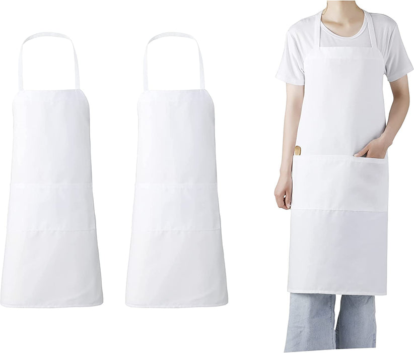 Kitchen Chef Bib Apron 34 x 30" with Long Tie