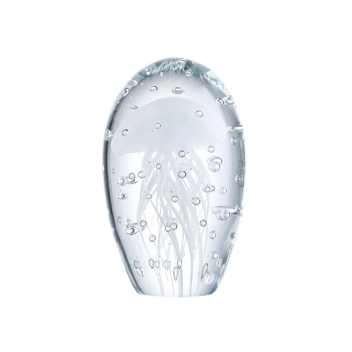 Blown Glass Jellyfish Paperweight