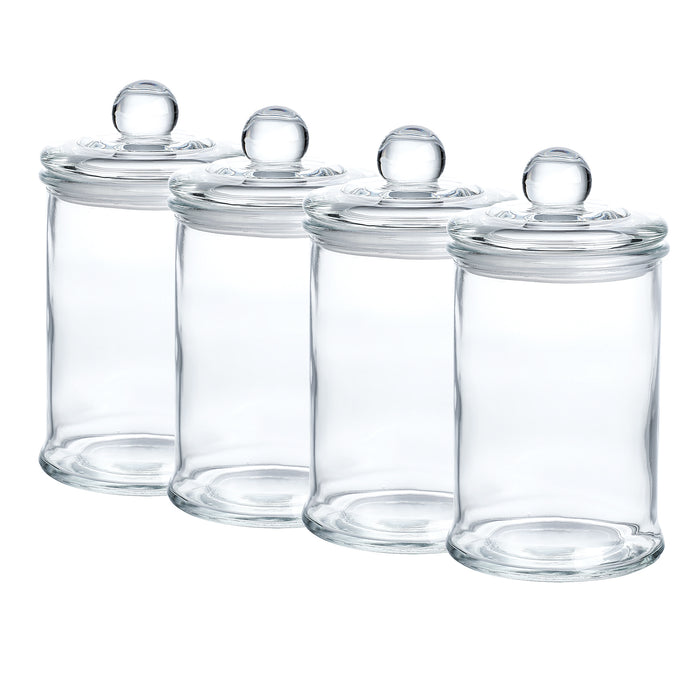 Mini Glass Apothecary Jar-Bathroom Storage