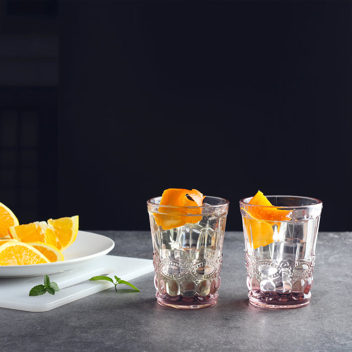 Colored Water Glasses 6-Piece Set, 7.5 oz