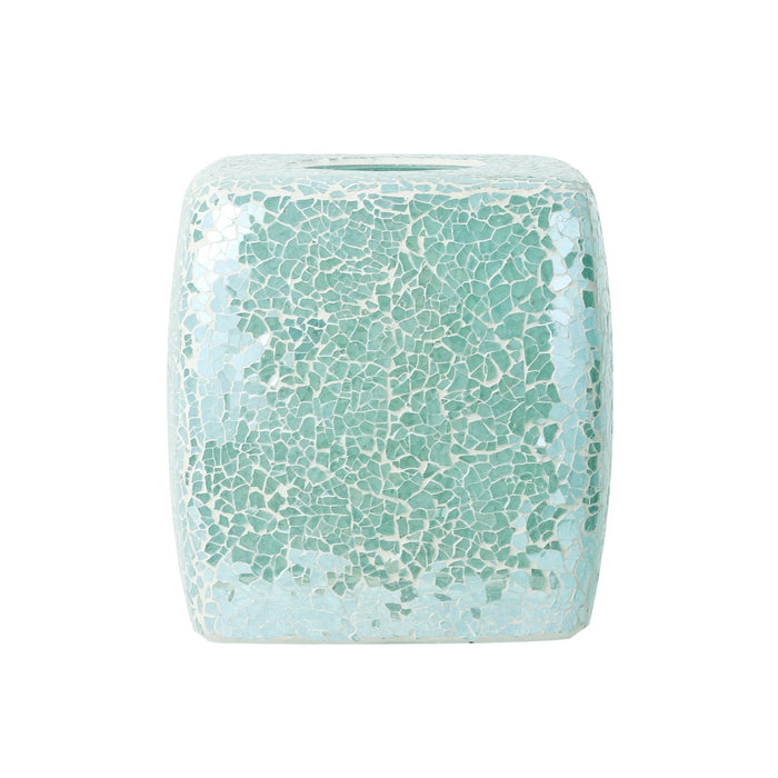 Mosaic Glass Square Facial Tissue Holder
