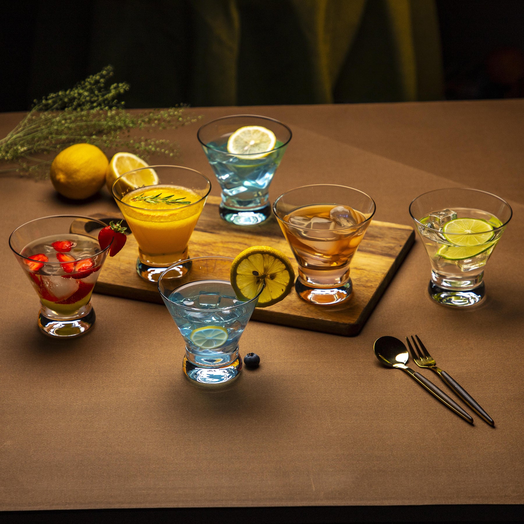 Professional Drinkware That Performs: Gala Houseware Crystal Stemless Martini Glasses