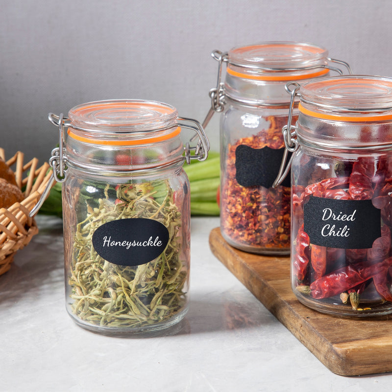 Airtight Clear Glass Jars with Stainless Steel Bail & Trigger Latch (9oz) – Bulk Pack of 36 Round Jars for Commercial & Pantry Storage