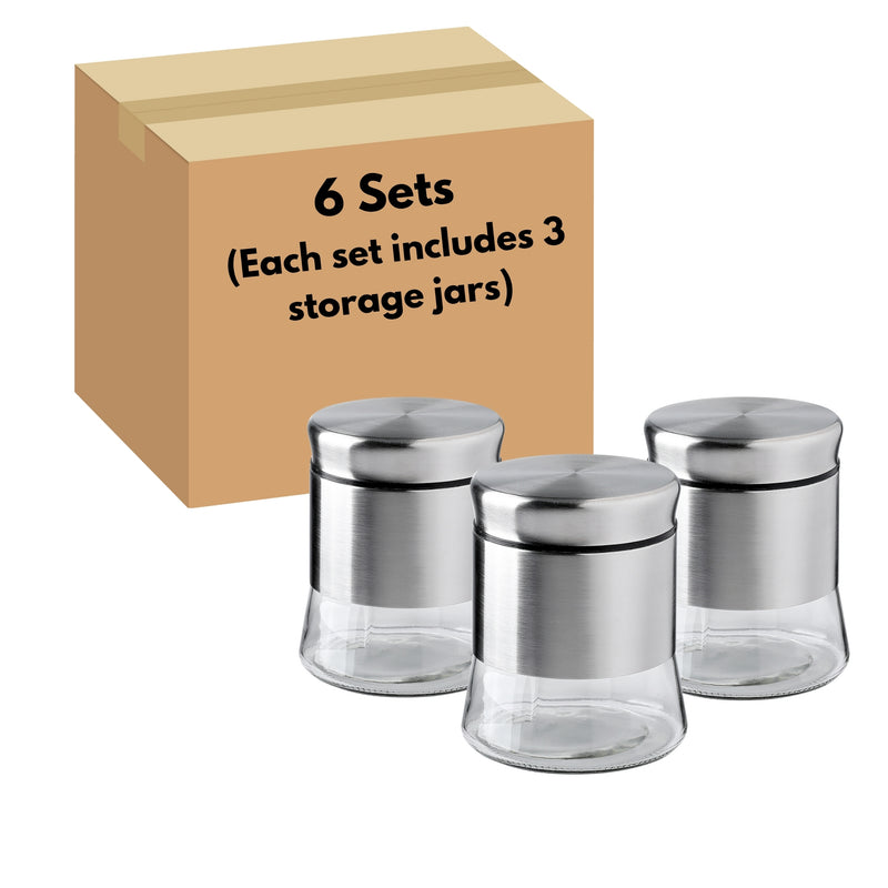 Glass Container Food Storage Canister Set