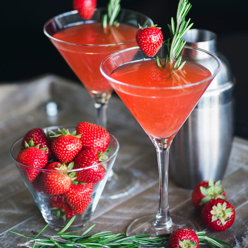 Lead-Free Martini Glasses with Stem, Set of 2 (9 oz)