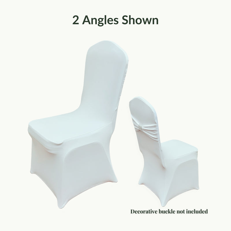 White Spandex Chair Covers for Wedding