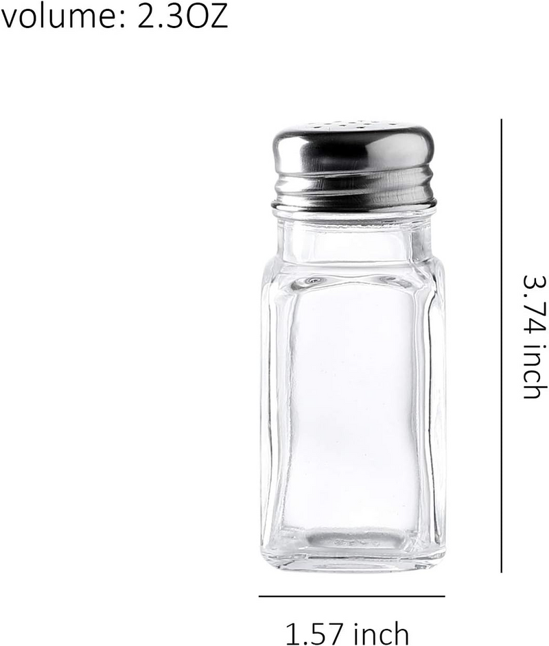 Set of 4 Glass Kitchen Cruets Combo Set