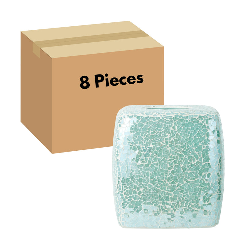 Mosaic Glass Square Facial Tissue Holder