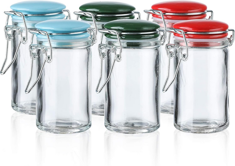 Set of 4 Glass Kitchen Cruets Combo Set