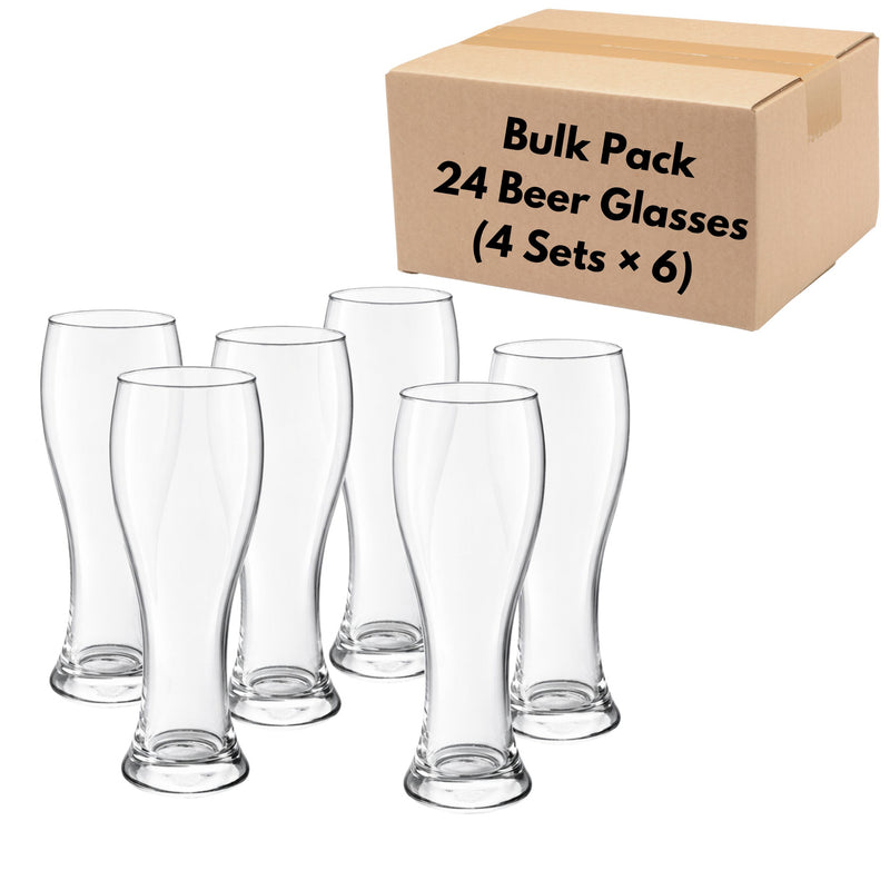 Oversized Pint Beer Glasses (500ml/22oz) – Bulk Pack of 24 for Events & Commercial Use