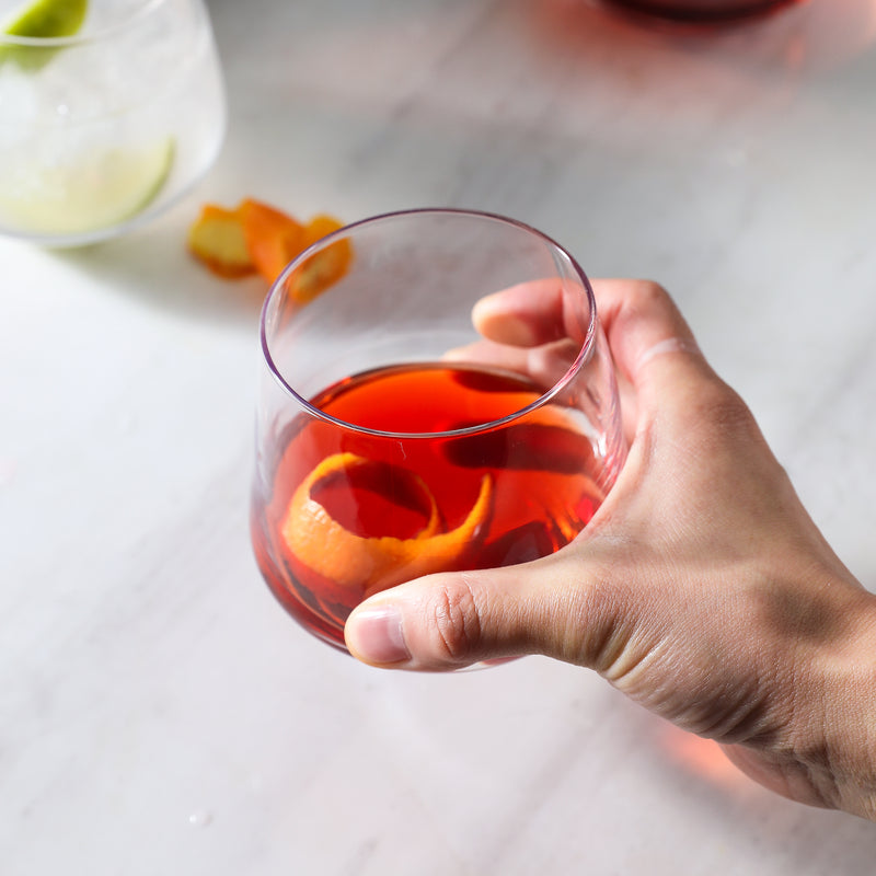 Highball Drinking Glasses (13oz) – Clear Glass Tumblers, Set of 6