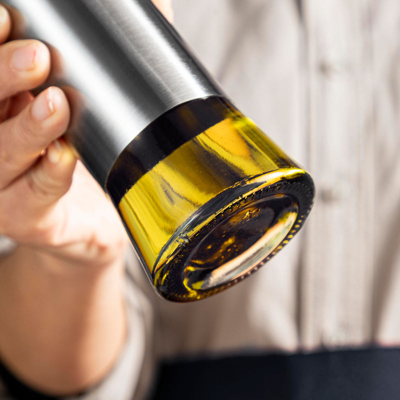 Oil & Vinegar Dispenser – Bulk Pack of 24 Glass Bottles with Drip-Free Pour Spouts for Restaurants & Events