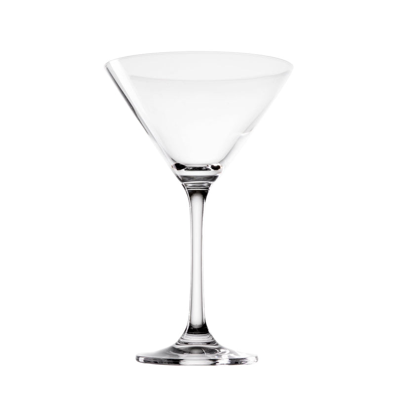 Martini Glasses with Stem (9oz) - Lead Free Crystal, Set of 6