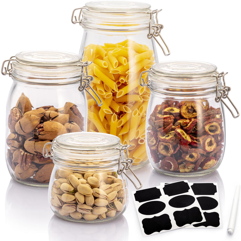 Airtight Glass Jars Leakproof Food Storage