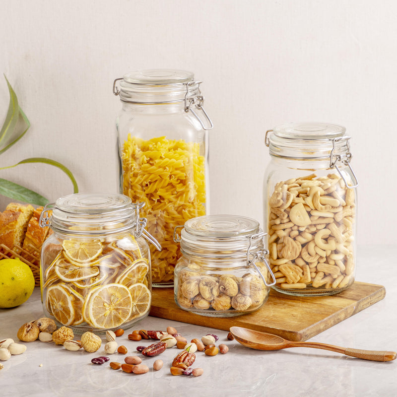 Wide Mouth Spice Jars Airtight Glass Container