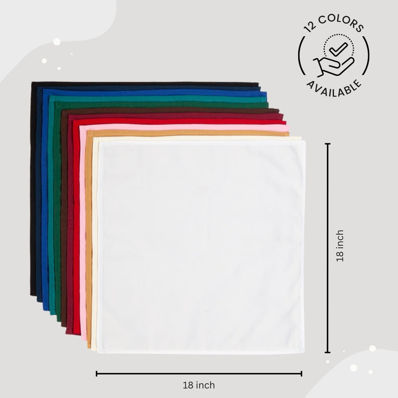 Spun Polyester Dinner Napkins Red