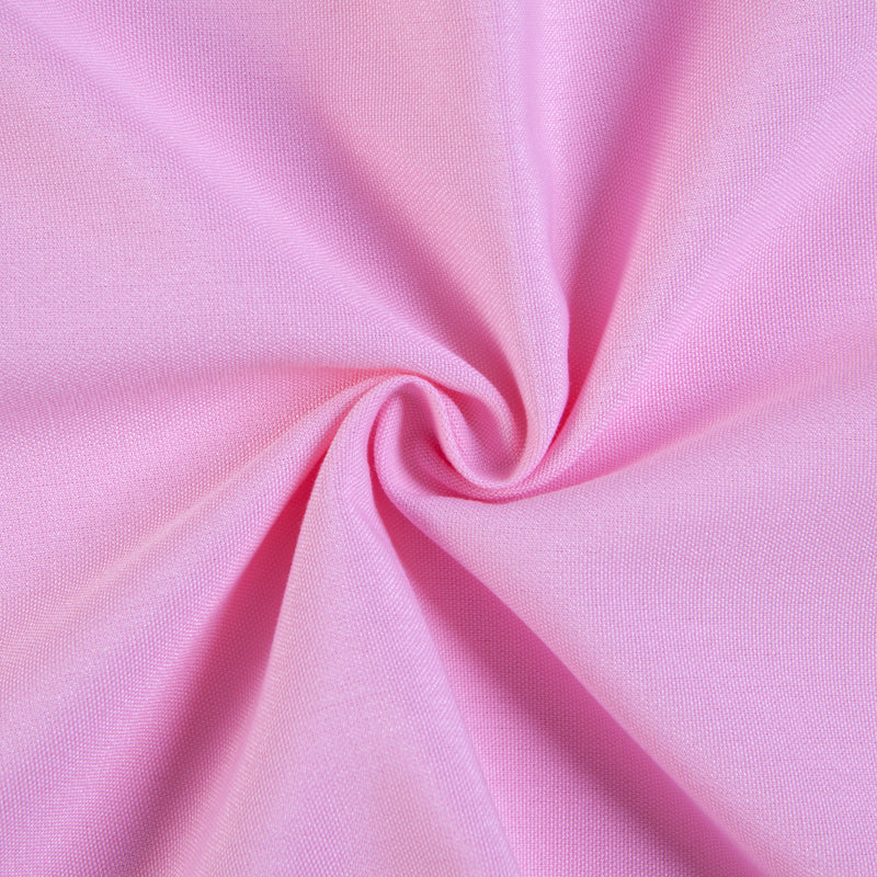 Spun Polyester Cloth Dinner Napkins – Pink, Set of 12, 18″ × 18″ Reusable Washable Table Napkins