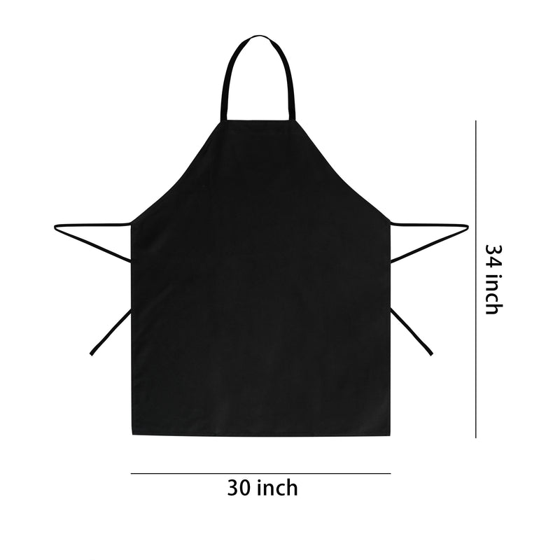 96 x Kitchen Chef Bib Aprons Case Pack Black