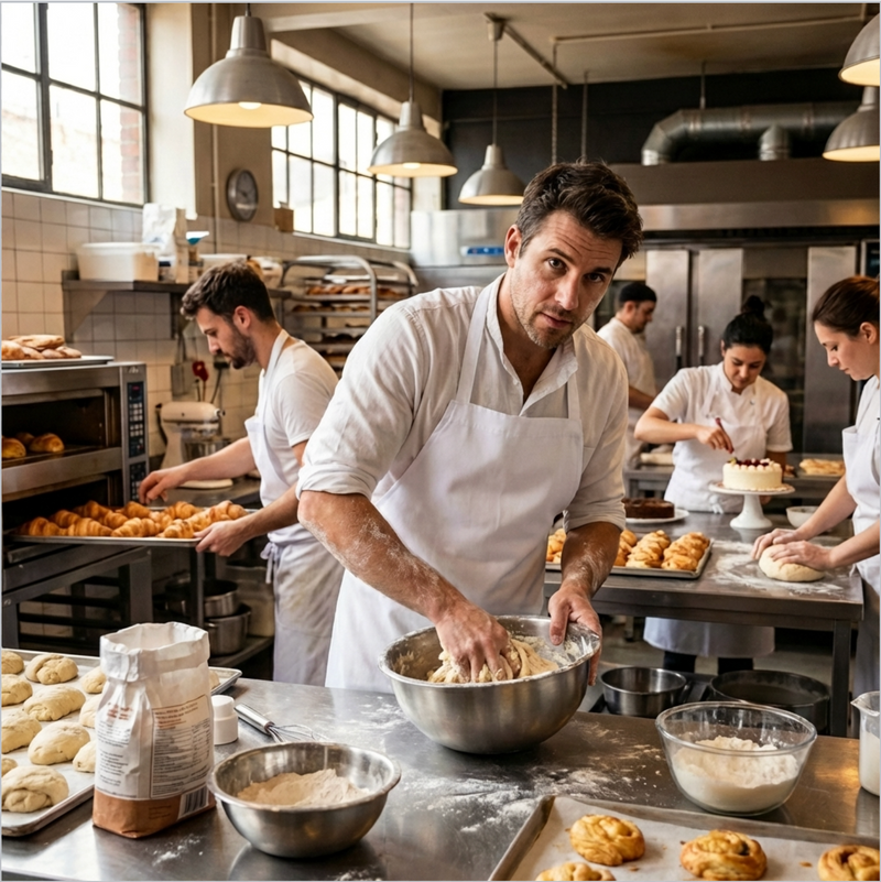 Bib Apron – Oversized Heavy-Duty (30” × 34”) with Long Ties, Set of 12