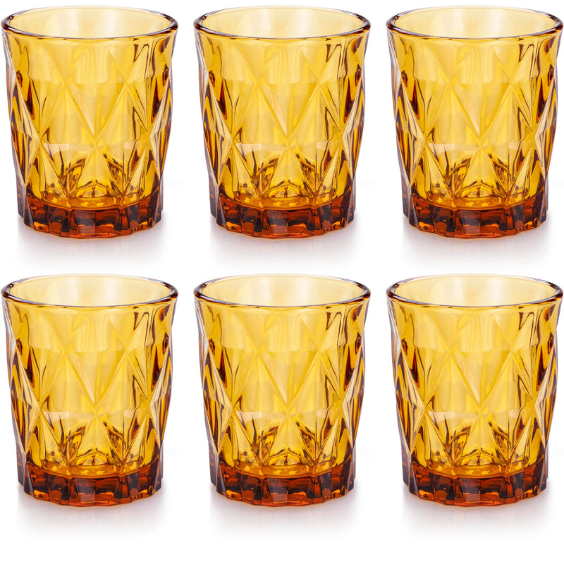 Diamond Etched Glass Tumblers