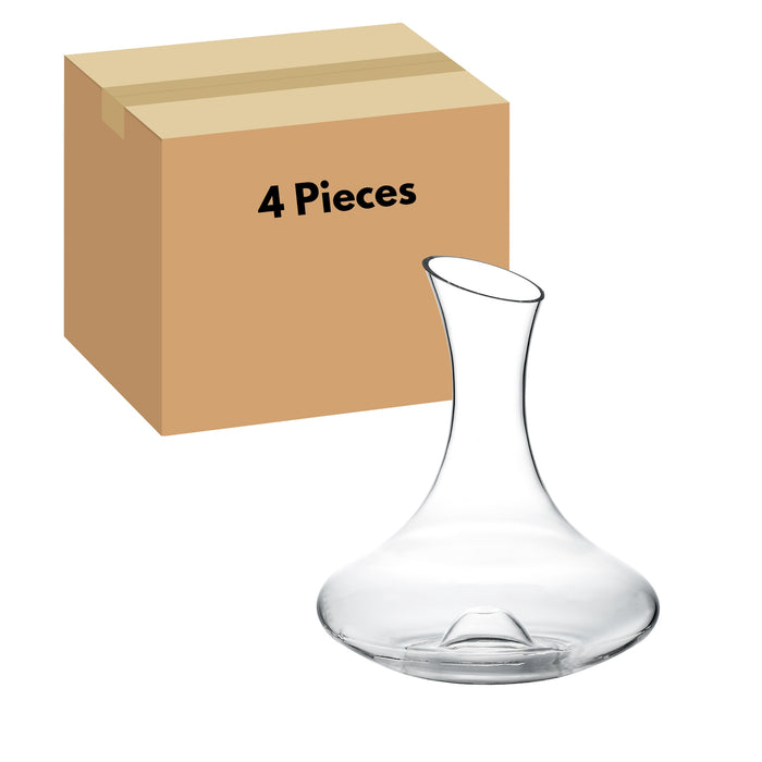 Gala Houseware Hand Blown Lead-Free Crystal Wine Decanter ( H. 9.8” ) - 4 Sets Per Box