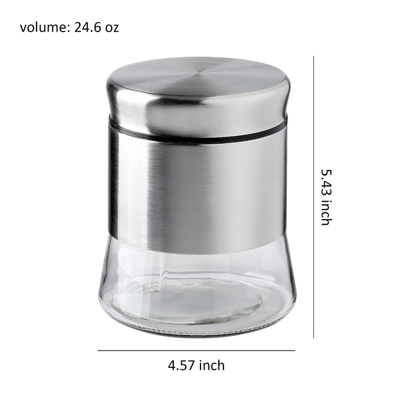 Glass Container Food Storage Canister Set