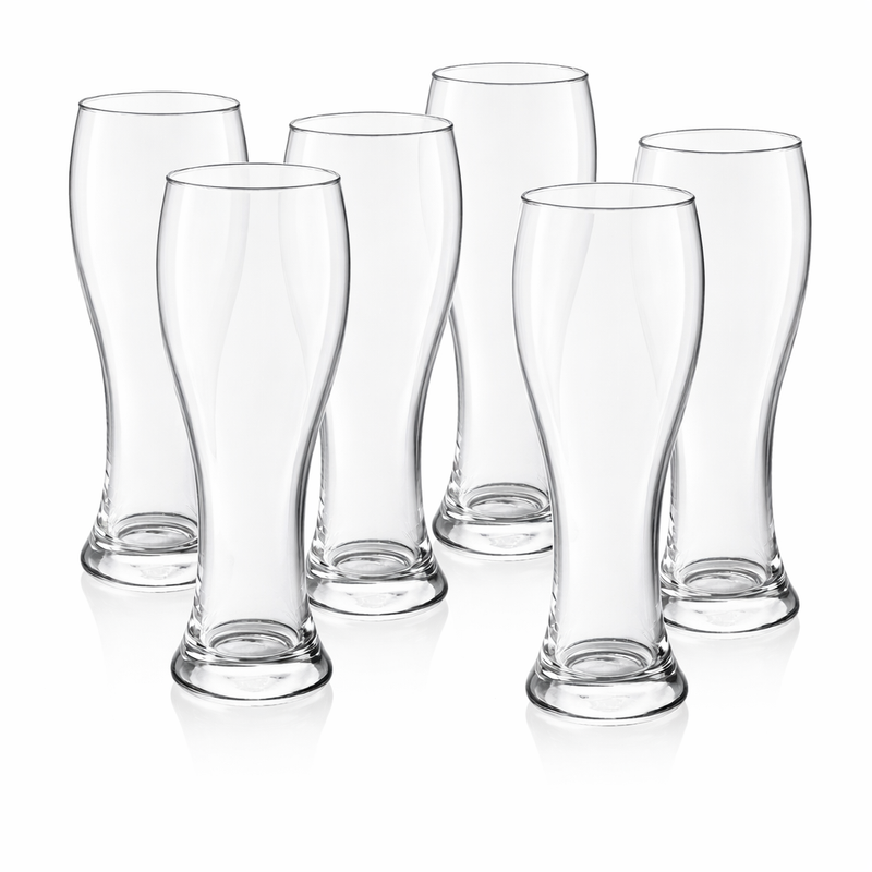 Oversized Pint Beer Glasses (500ml/22oz) – Tall Glasses, Set of 6