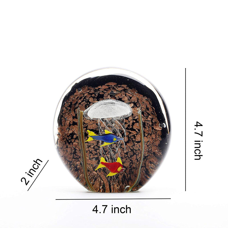 Art Craft Collectible Handmade Glass Paperweight