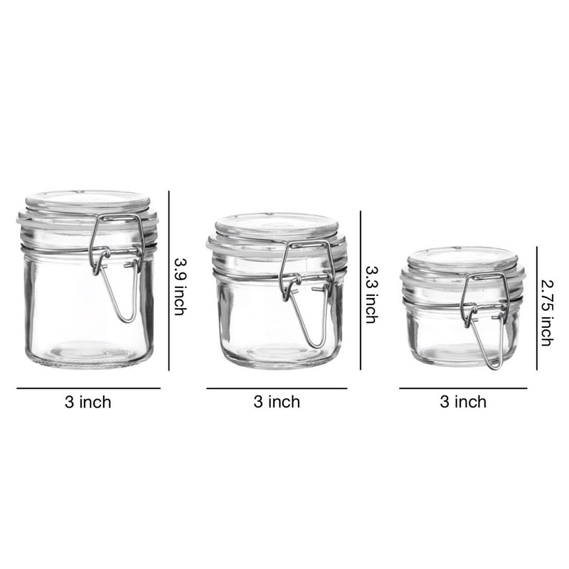 Airtight Glass Container Set 3 Pc