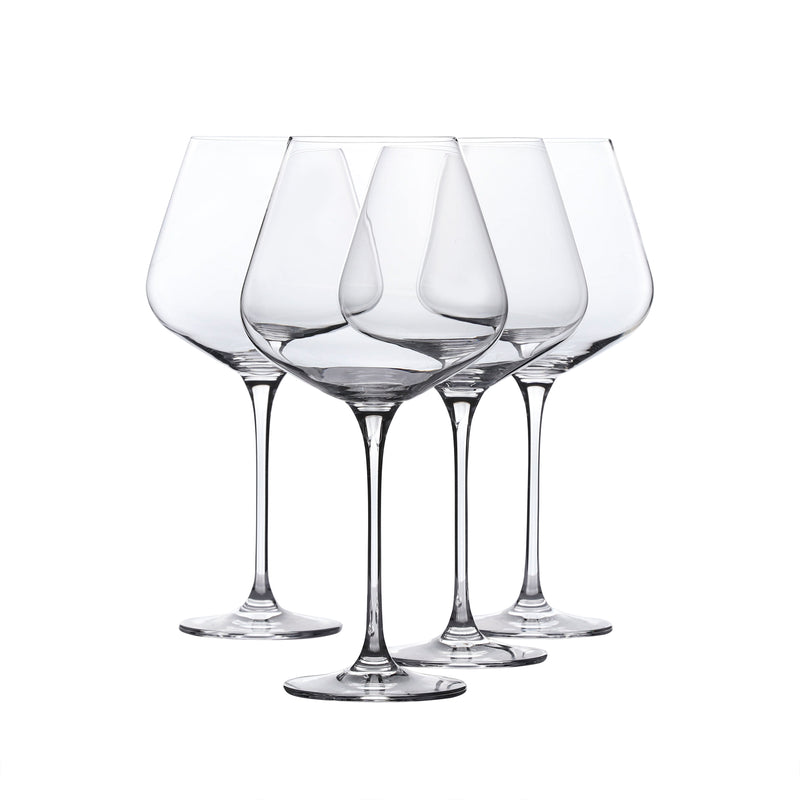 Large Red Wine Crystal Glasses Set of 4 (29 oz)