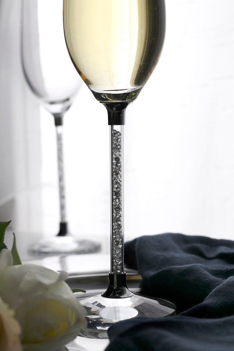 Lead Free 8 Ounce Champagne Glasses