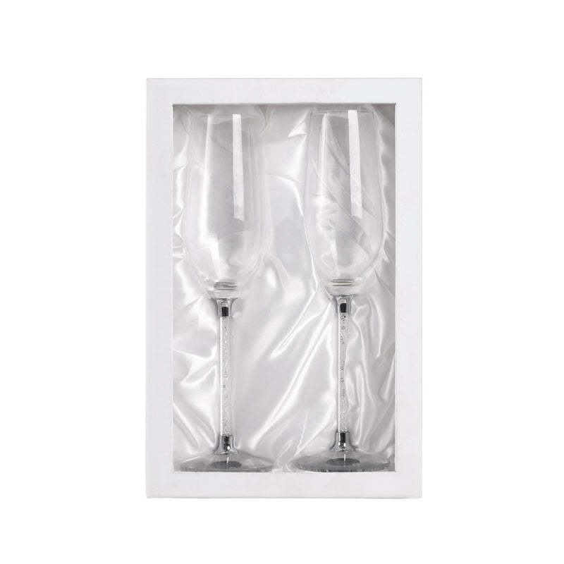 Lead Free 8 Ounce Champagne Glasses