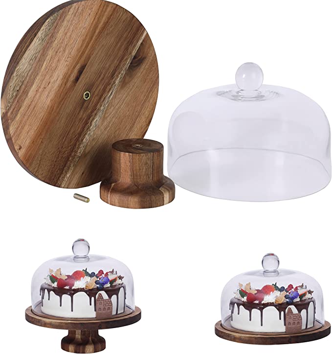 Clear Glass Cake Stand and Cover