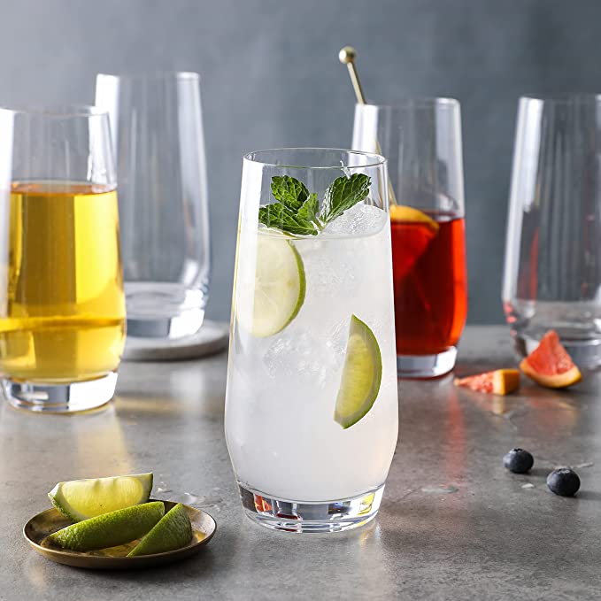 Classic Clear Glasses, Set of 6