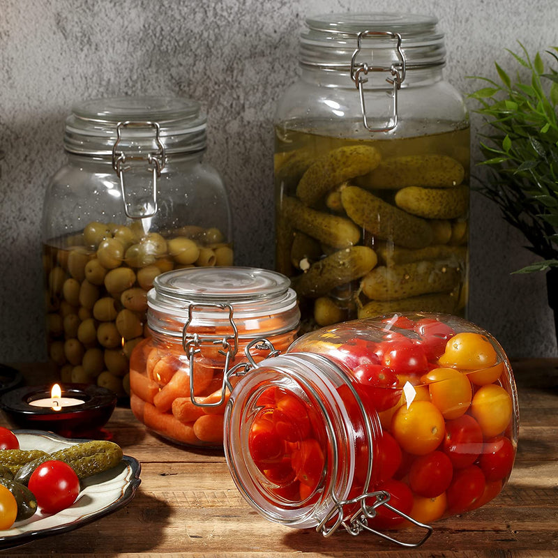 Airtight Glass Jars – Set of 4