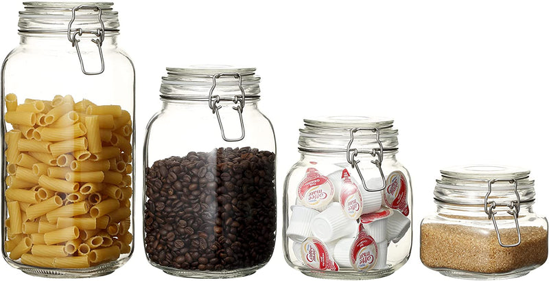 Airtight Glass Jars – Set of 4