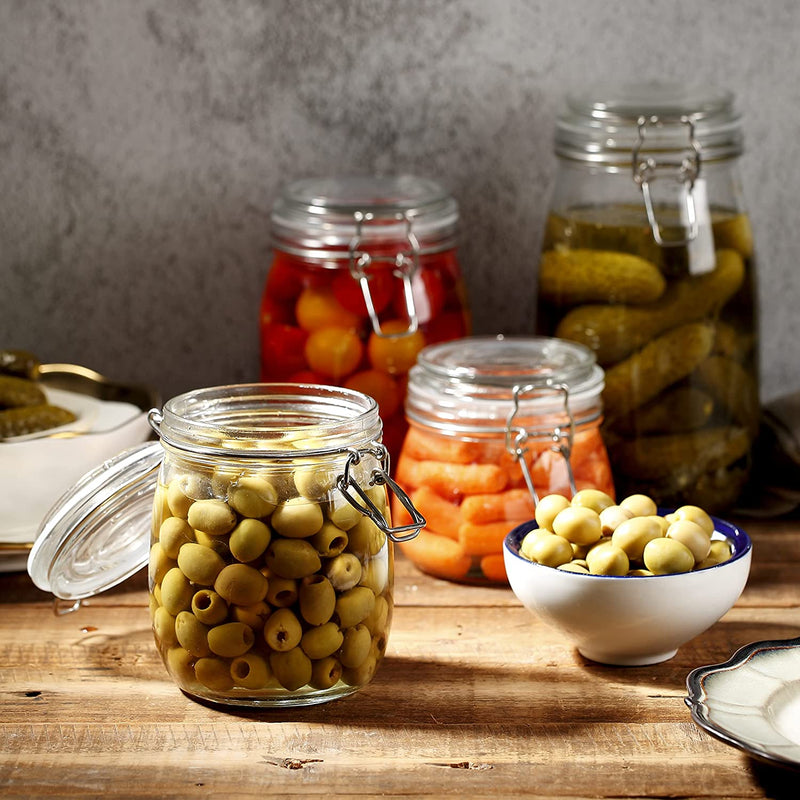 Airtight Glass Jars – Set of 4