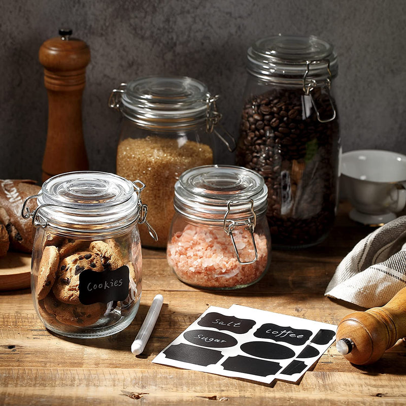 Airtight Glass Jars – Set of 4