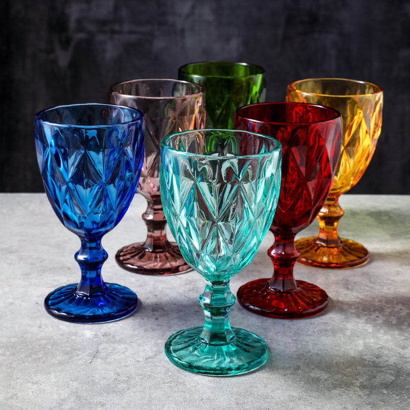 Colored Water Glasses Wine Drinking Goblet