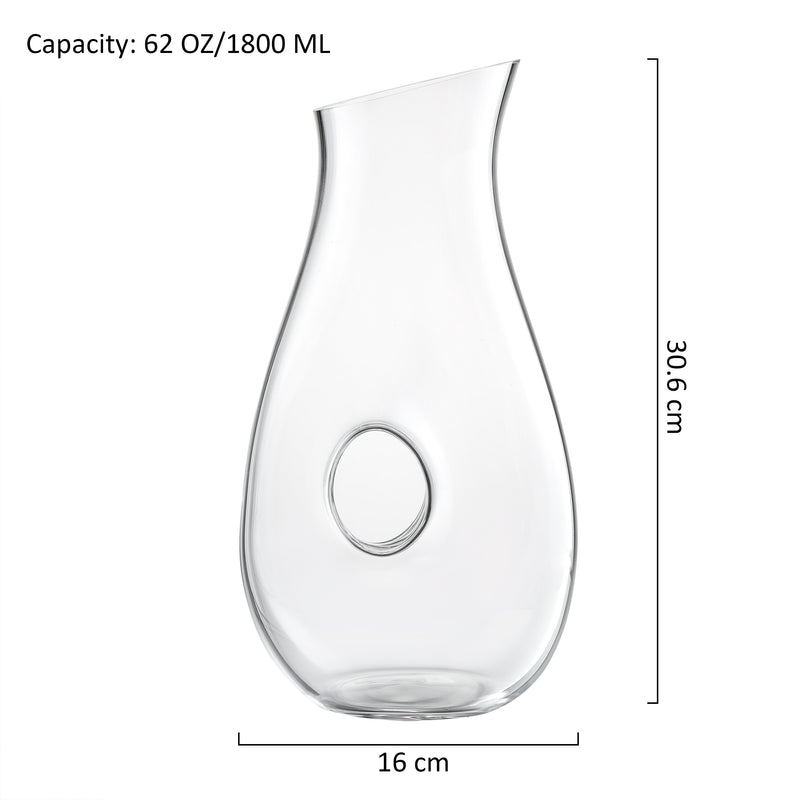 Hand Blown Lead-Free Crystal Wine Decanter