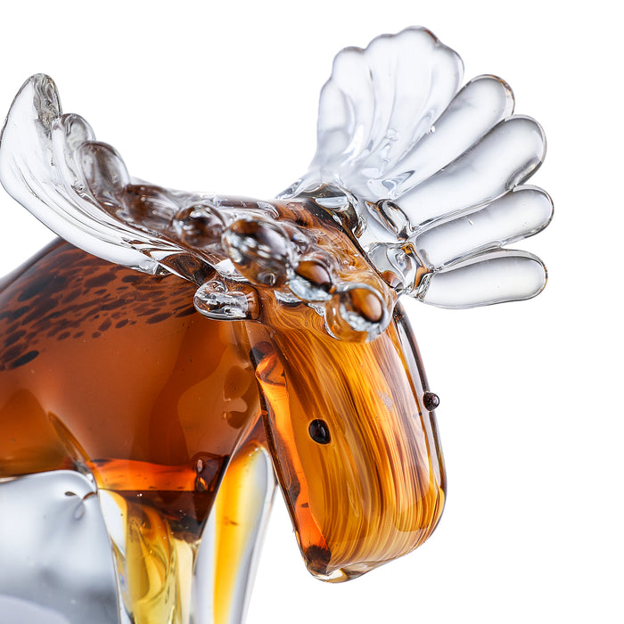 Art Craft Collectible Handmade Glass Elk Paperweight