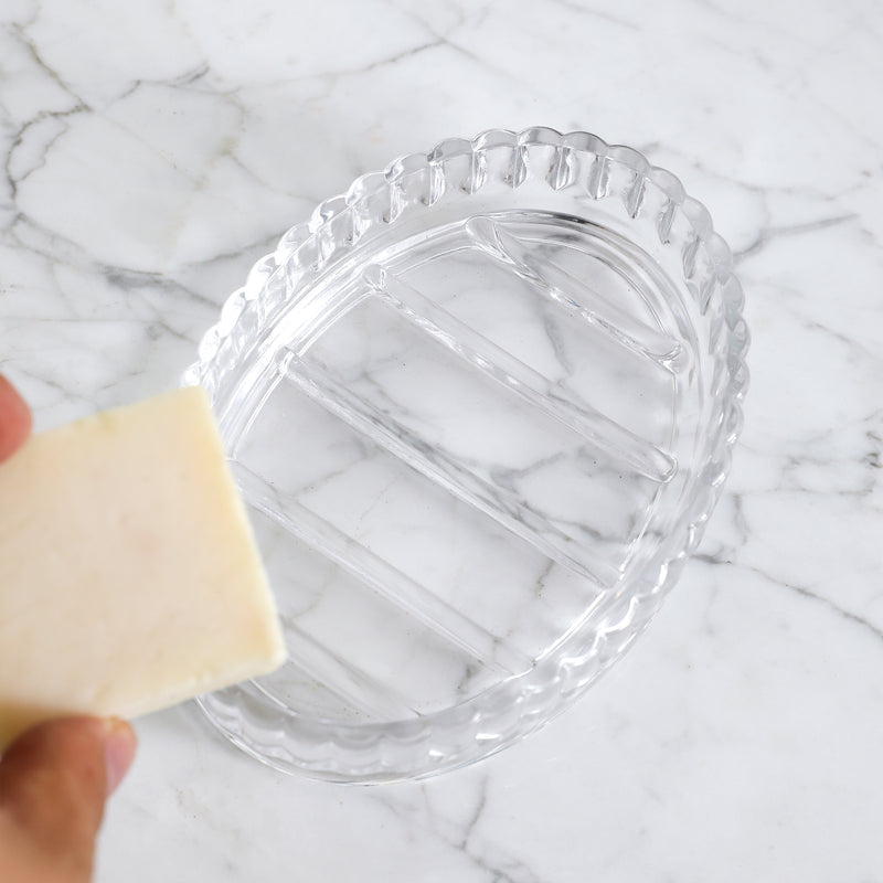 Bathroom Accessories Set – Lead-Free Glass Soap Dispenser, Tumbler, Toothbrush Holder & Soap Dish