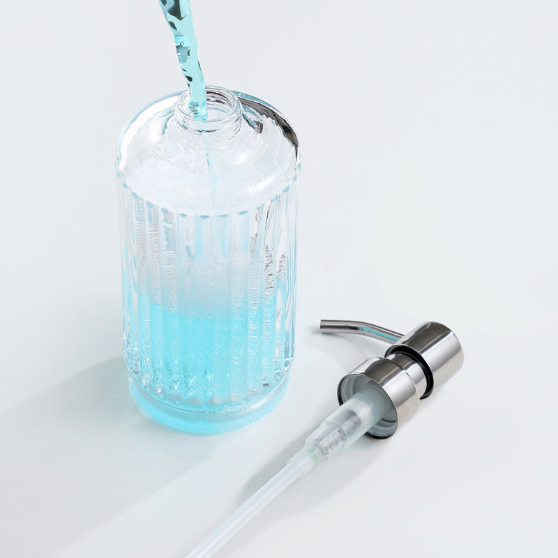 Bathroom Accessories Set – Lead-Free Glass Soap Dispenser, Tumbler, Toothbrush Holder & Soap Dish