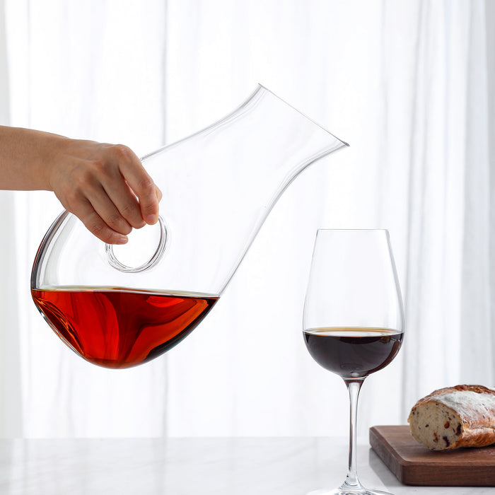 Hand Blown Lead-Free Crystal Wine Decanter (H. 30.6 cm)