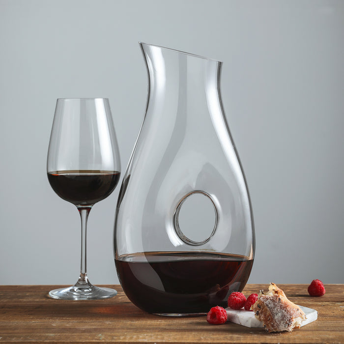 Hand Blown Lead-Free Crystal Wine Decanter (H. 30.6 cm)