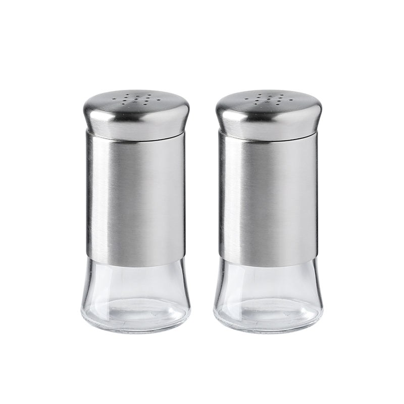 Salt and Pepper Shakers Set, Premium Glass