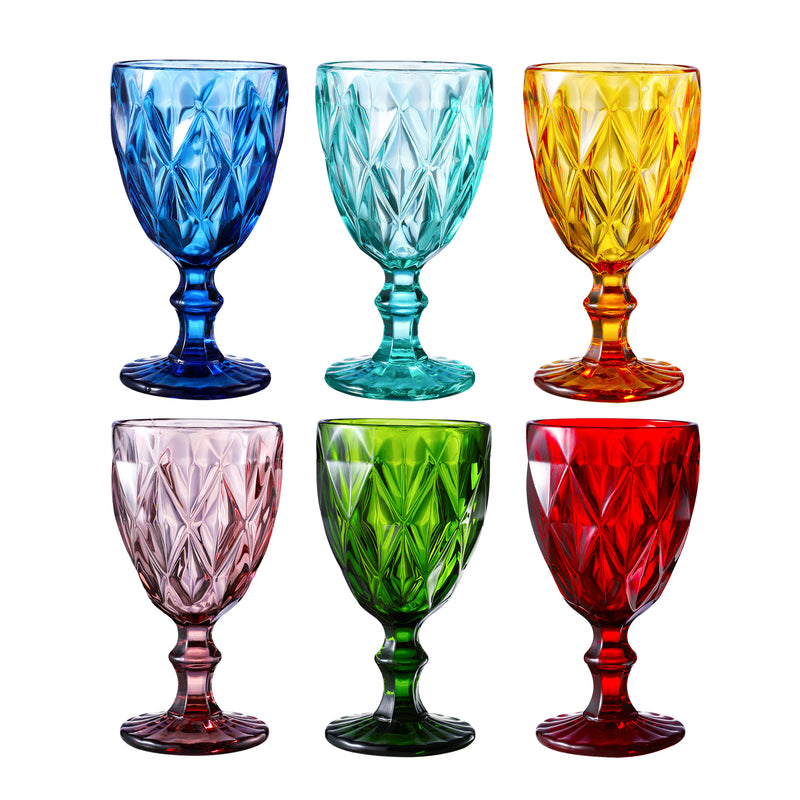 Colored Water Glasses Wine Drinking Goblet